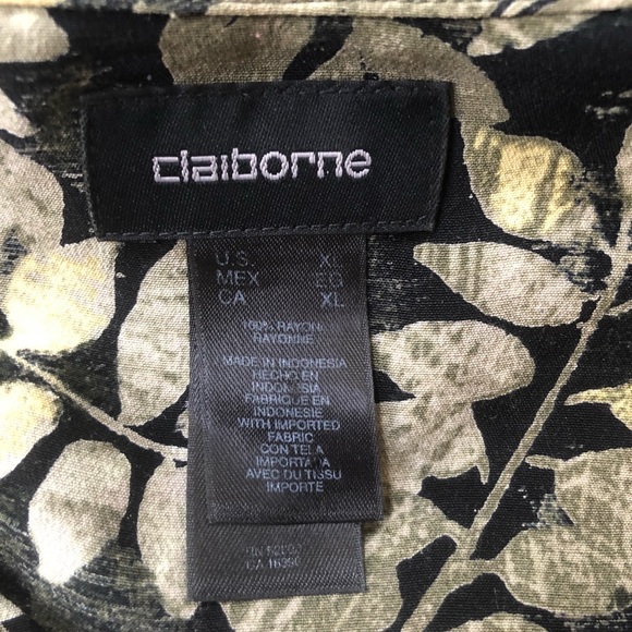 CLAIBORNE Casual Button-Down Patterned Shirt - Picture 6 of 6
